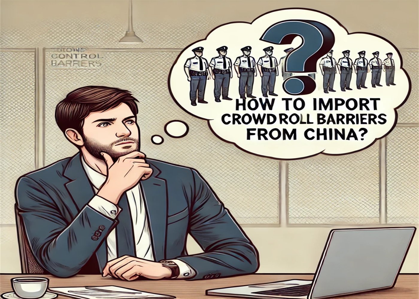 How do I import crowd control barriers from China?