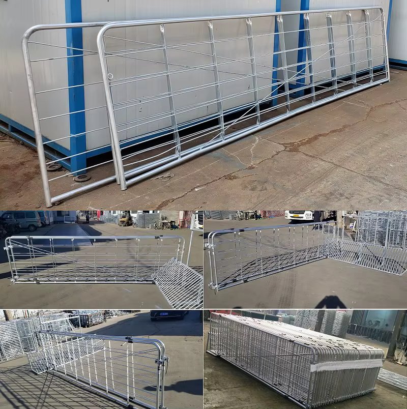 Modern Steel Pipe Farm Gates &Livestock Corral Panels/13ft  Farm Yard Field Gates With Factory Price