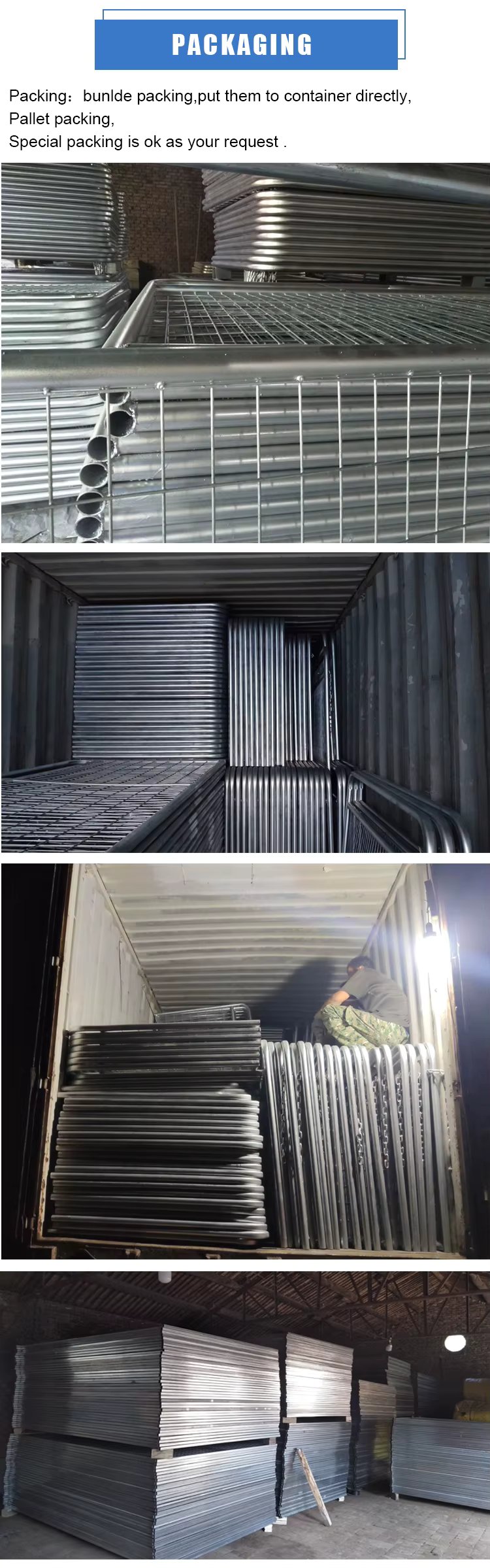 Galvanized Livestock Cattle Fence Farm Gate for Australia Market