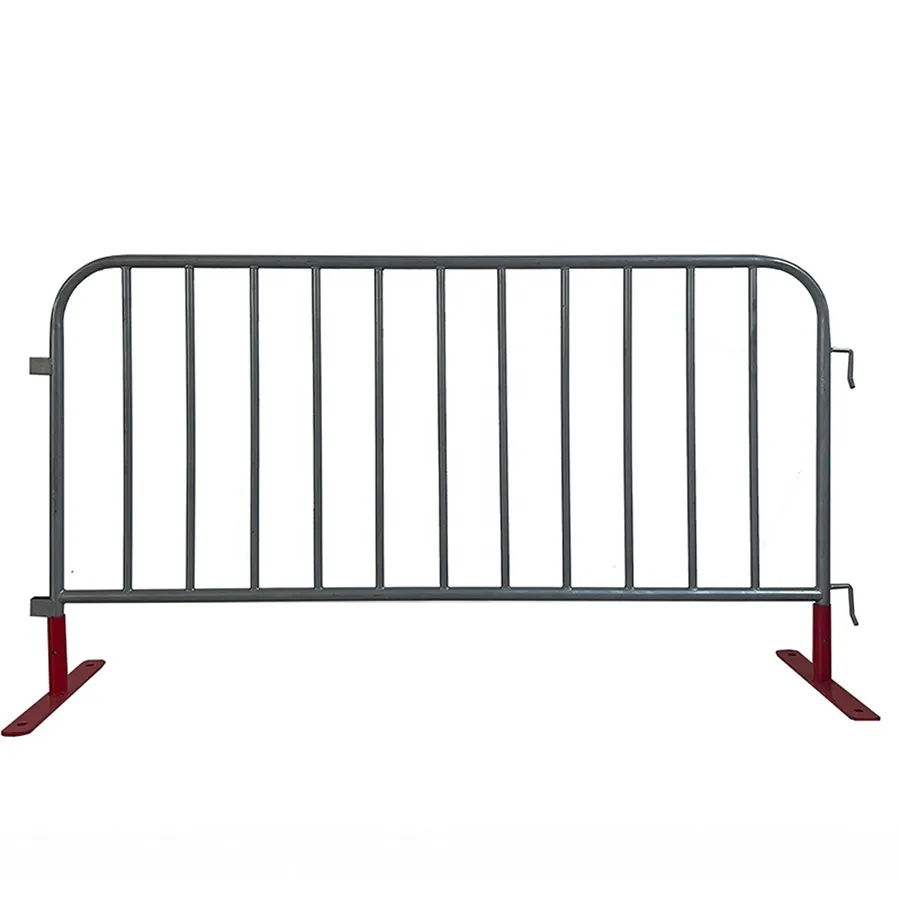 OEM customized crowd control barrier panel with removable feet, showing stacking and handling-friendly profile (view 2)