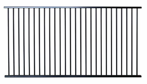 1200mm Aluminium tubular pool fence flat top, certified, CHOICE OF