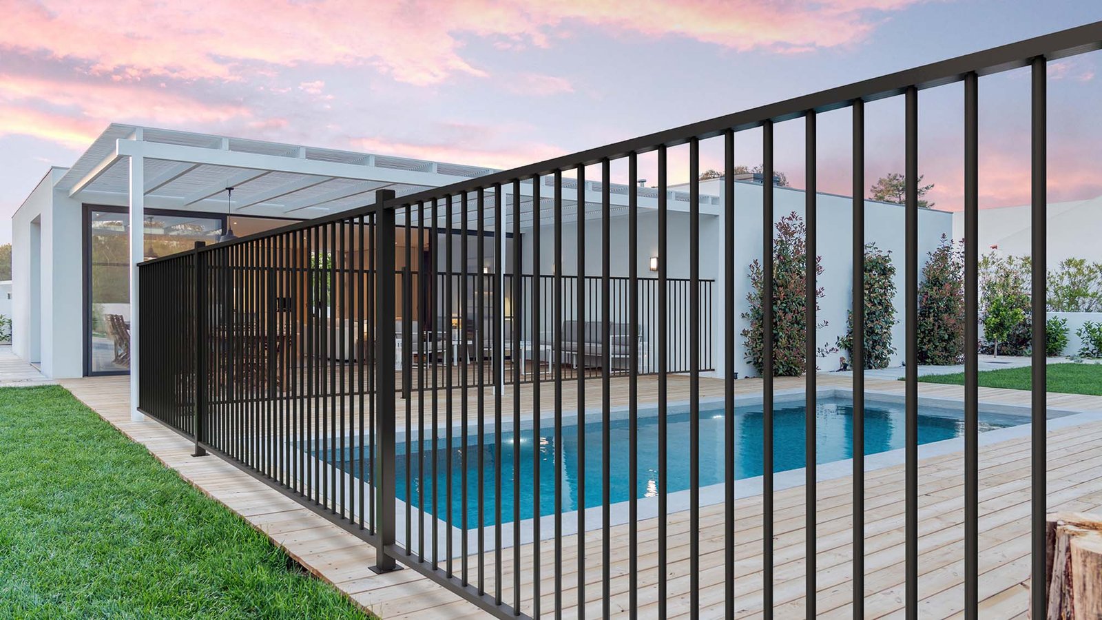 Afordable Aluminium Pool Panel (Black) - 1200mm High - Fence World