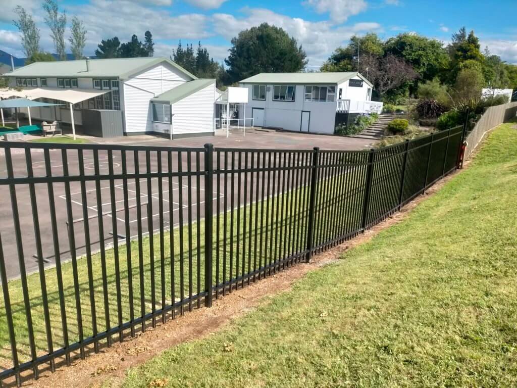 Aluminium School Raking Fence Panel 1.8h Strong Fencing