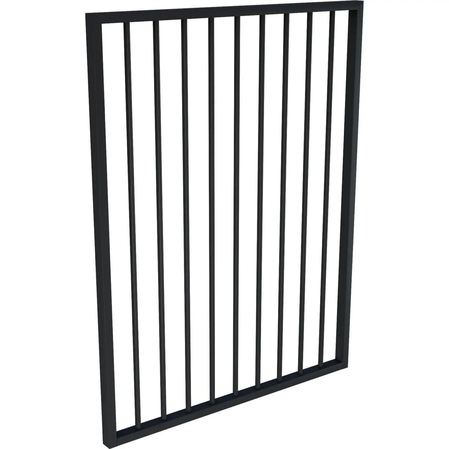 Flat Top Aluminium Pool Gate - 975mm W x 1200mm H - Fences Galore DIY Glass  Fencing